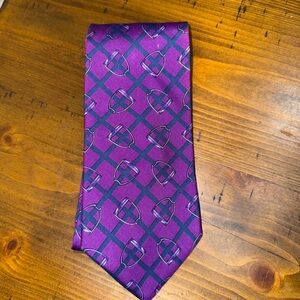 Brooks Brothers Silk‎ Purple and Blue Geometric Tie